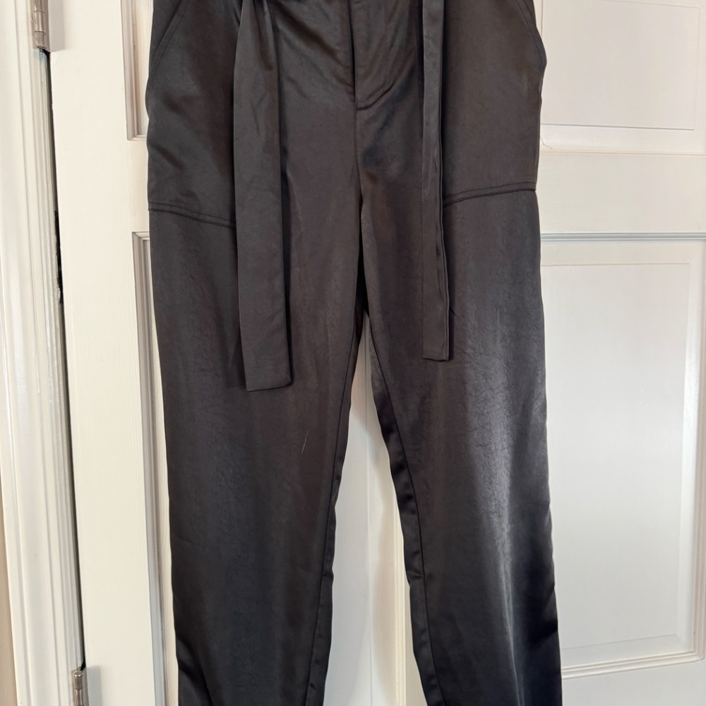 Sanctuary Black Satin Jogger Size 29